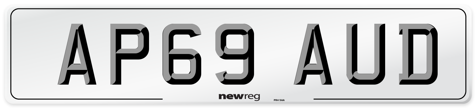 AP69 AUD Number Plate from New Reg